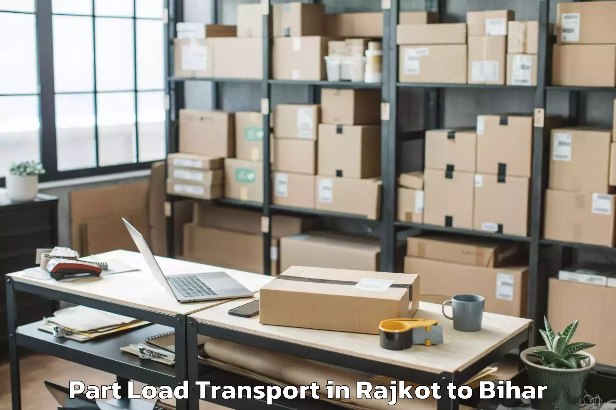 Efficient Rajkot to Kumarkhand Part Load Transport